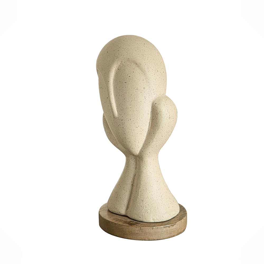 Aira-Decor Face Sculpture – White Sculpture
