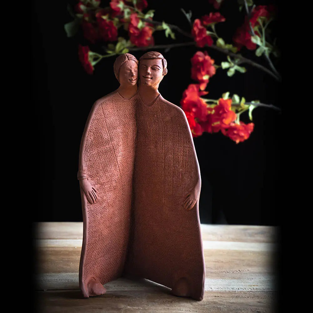 Couple Hugging Sculpture