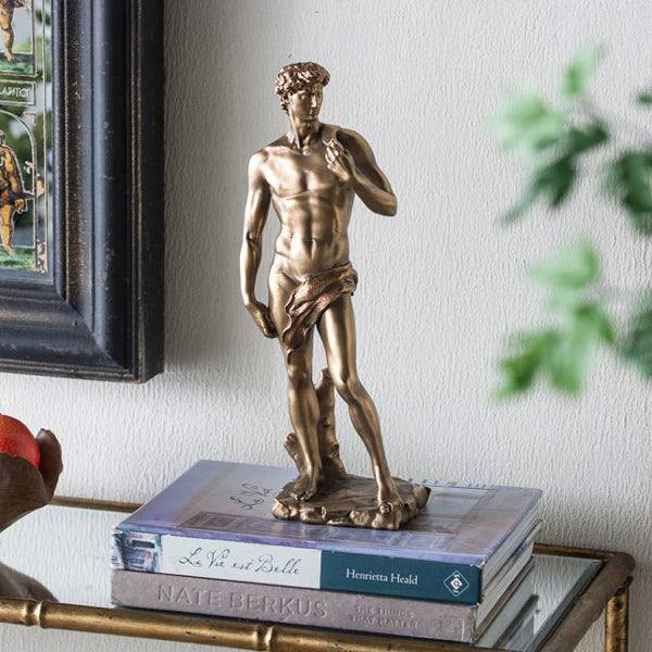 Greek God - Decorative Sculpture - Vintage Gold Colour