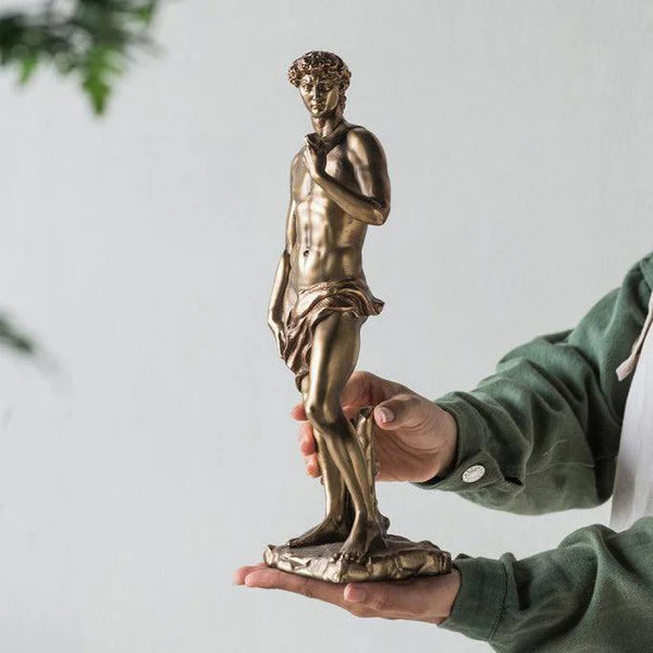 Greek God - Decorative Sculpture - Vintage Gold Colour