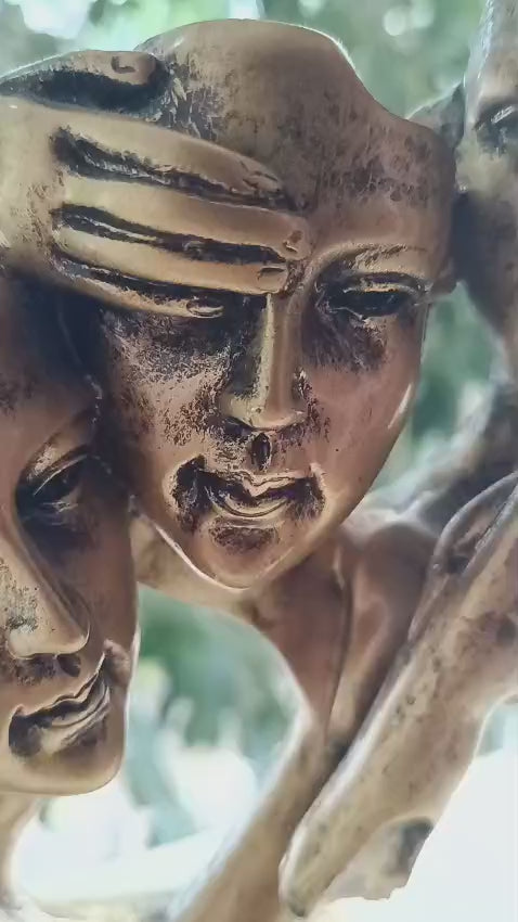 See no Evil Unique Sculpture