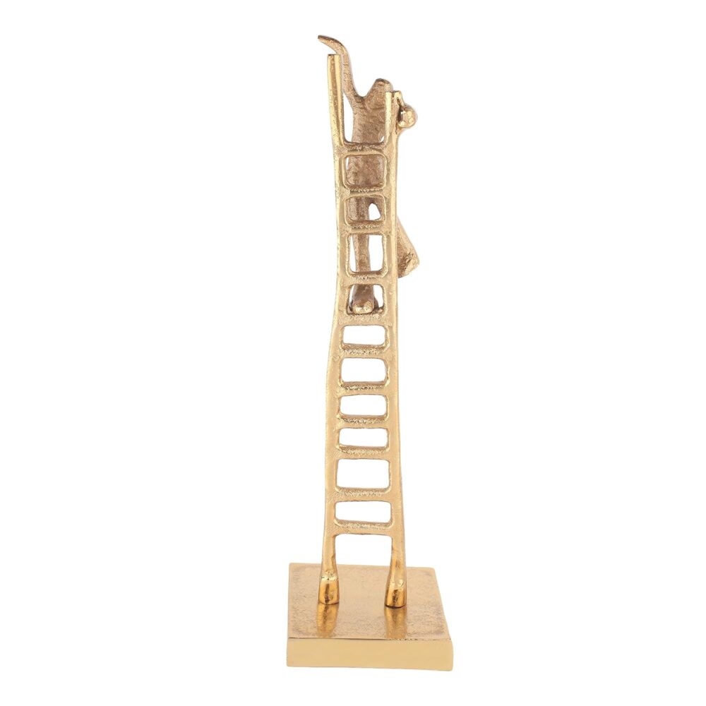 Men Climbing Stairs Table Top Decor | Gold | Aira-decor - Image 3