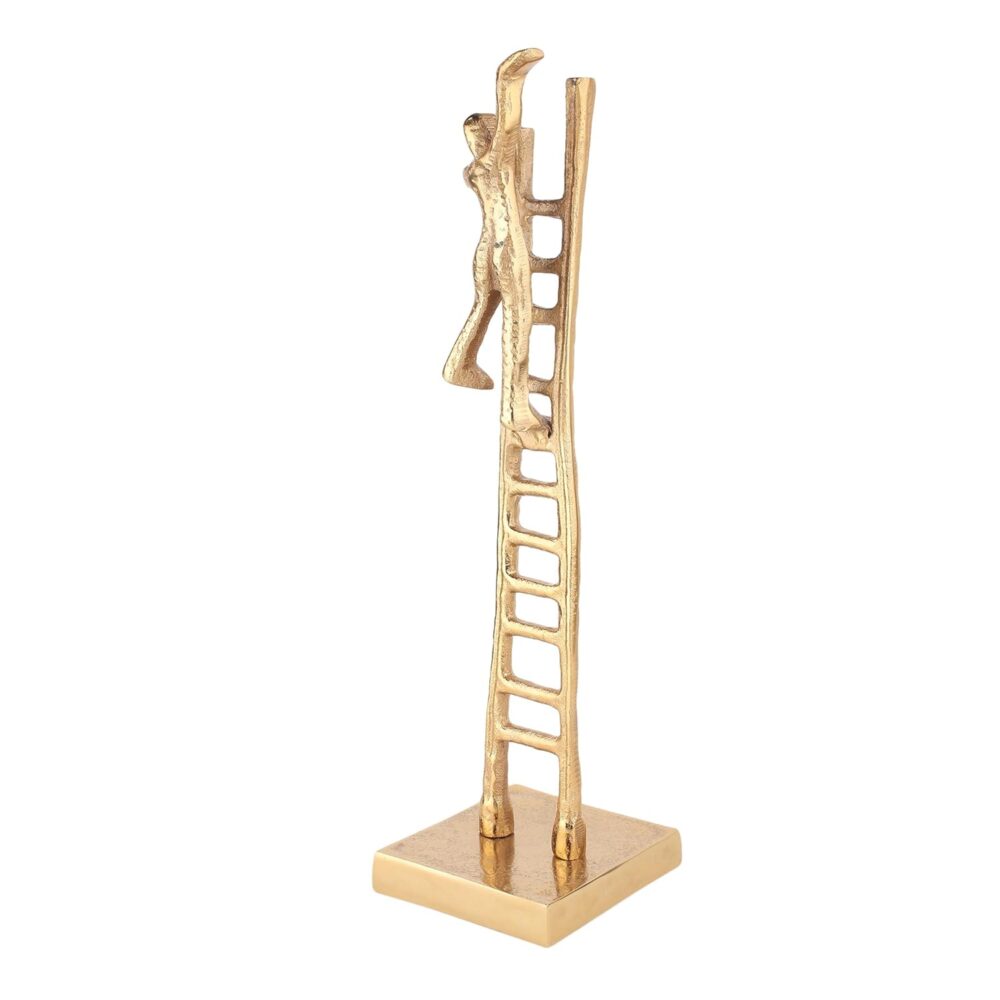 Men Climbing Stairs Table Top Decor | Gold | Aira-decor - Image 2