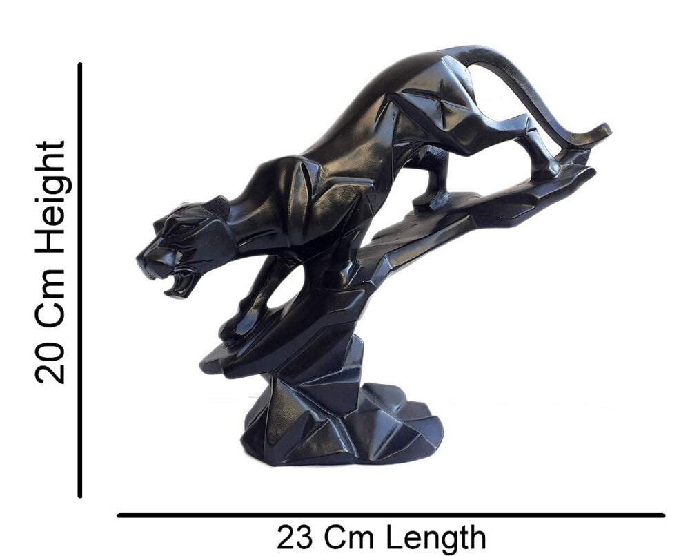 Black Panther Jaguar Charging Handicraft Showpiece - Image 3