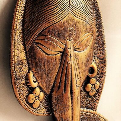 Brass Aluminum Welcome Lady Wall Hanging | Metal decoration