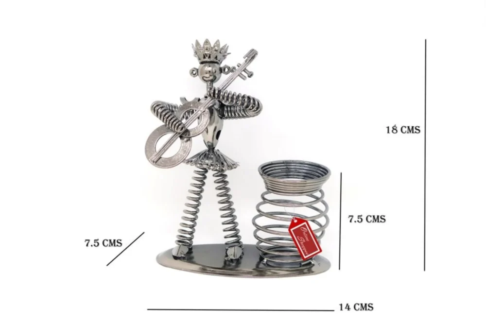Metal Man Pencil Pen Holder - Image 3