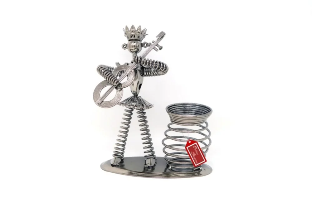 Metal Man Pencil Pen Holder - Image 2